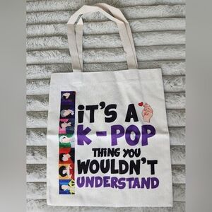 K-Pop Themed Shoulder Tote Bag